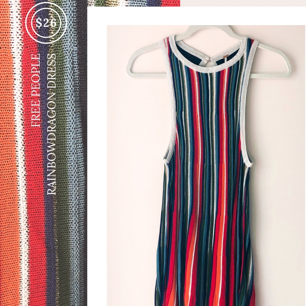 Free People Rainbow Dragon Dress